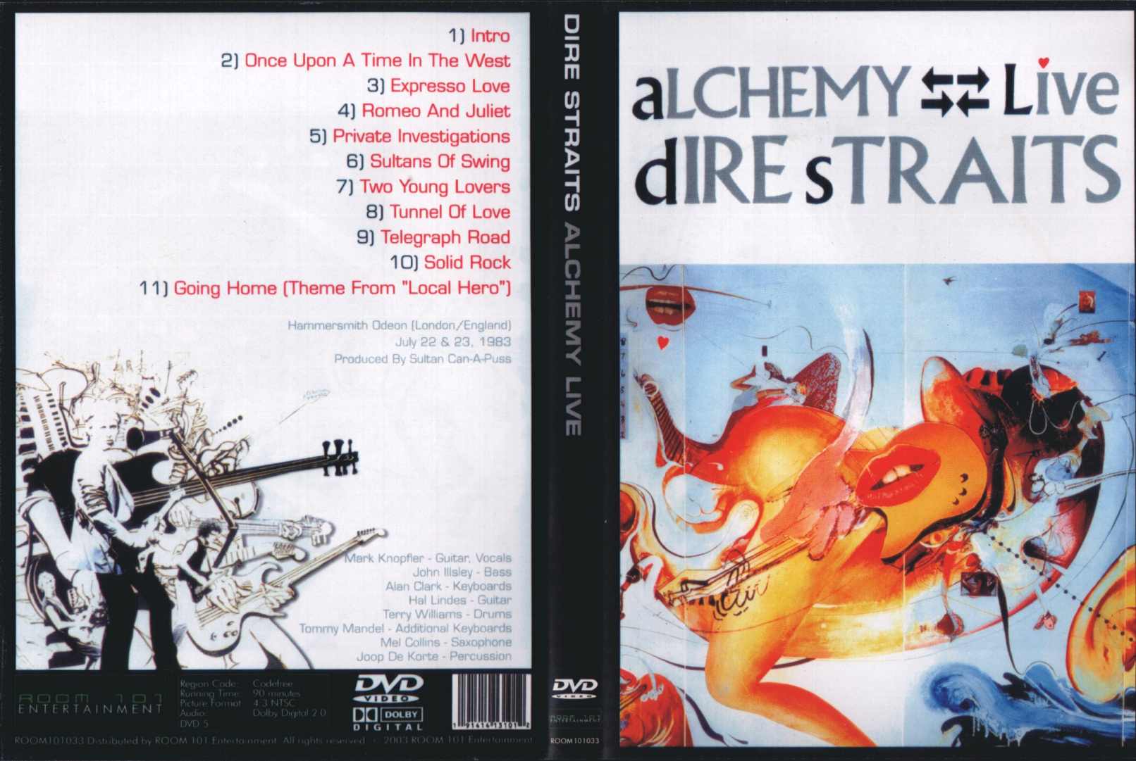 Dire Straits Alchemy Live : Front | DVD Covers | Cover Century | Over 1 ...